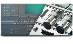 Video Pro X5 - Post-Produktions-Workflow Video Pro X5 lässt sich nahtlos mit After Effects, Photoshop und anderen Programmen aus der Post-Produktion integrieren.